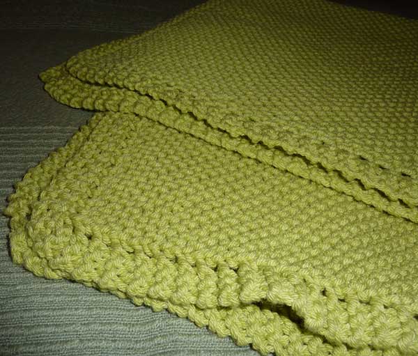 garter stitch blanket