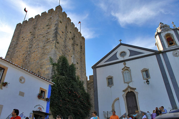 Clock or Barbican tower and church